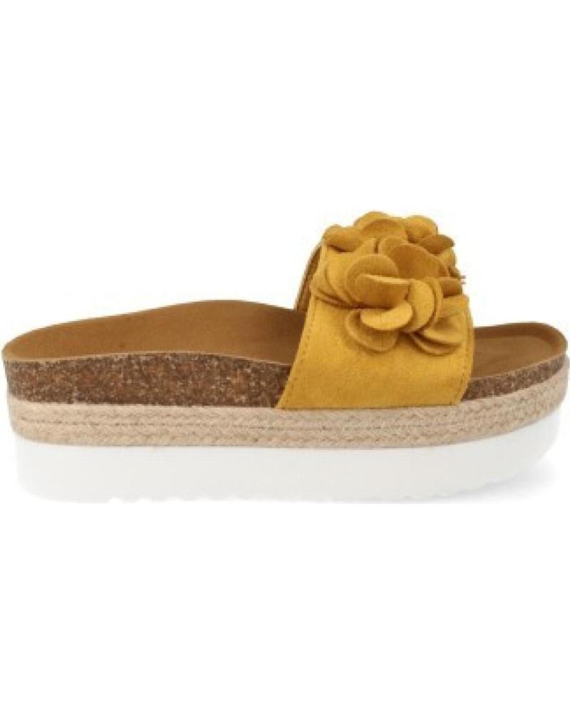 SANDALIAS DE DEDO SPORT3PUNTO0 B8121 CON APLIQUE FLORAL Y SUELA DE ESPARTO VARIOS COLORES