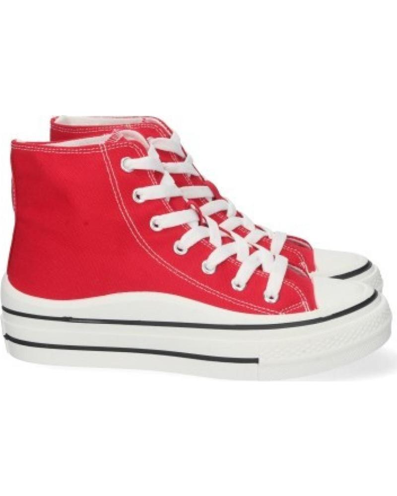 ZAPATILLAS ALTAS SPORT3PUNTO0 CON CORDONES ROJAS VARIOS COLORES