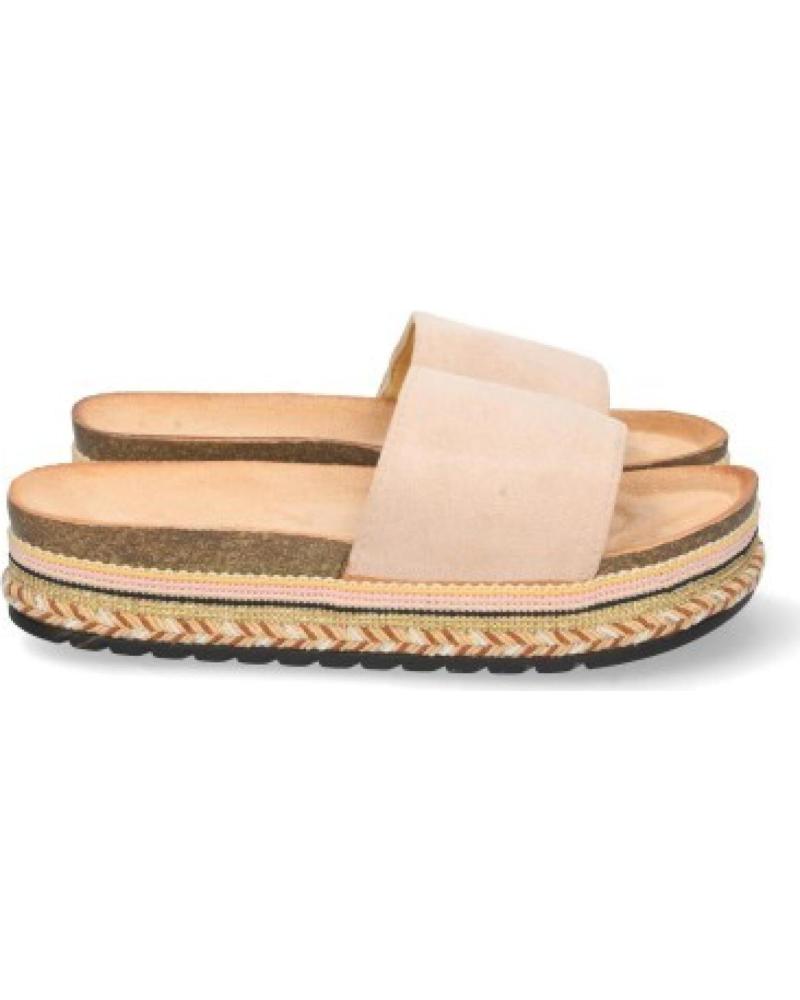 SANDALIAS DE DEDO SPORT3PUNTO0 TC-710 BEIGE TEXTURIZADAS CON SUELA TRENZADA VARIOS COLORES