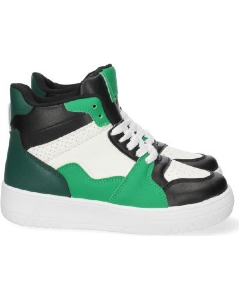 ZAPATILLAS ALTAS CASUAL SPORT3PUNTO0 N1CD-1694 VERDE VARIOS COLORES