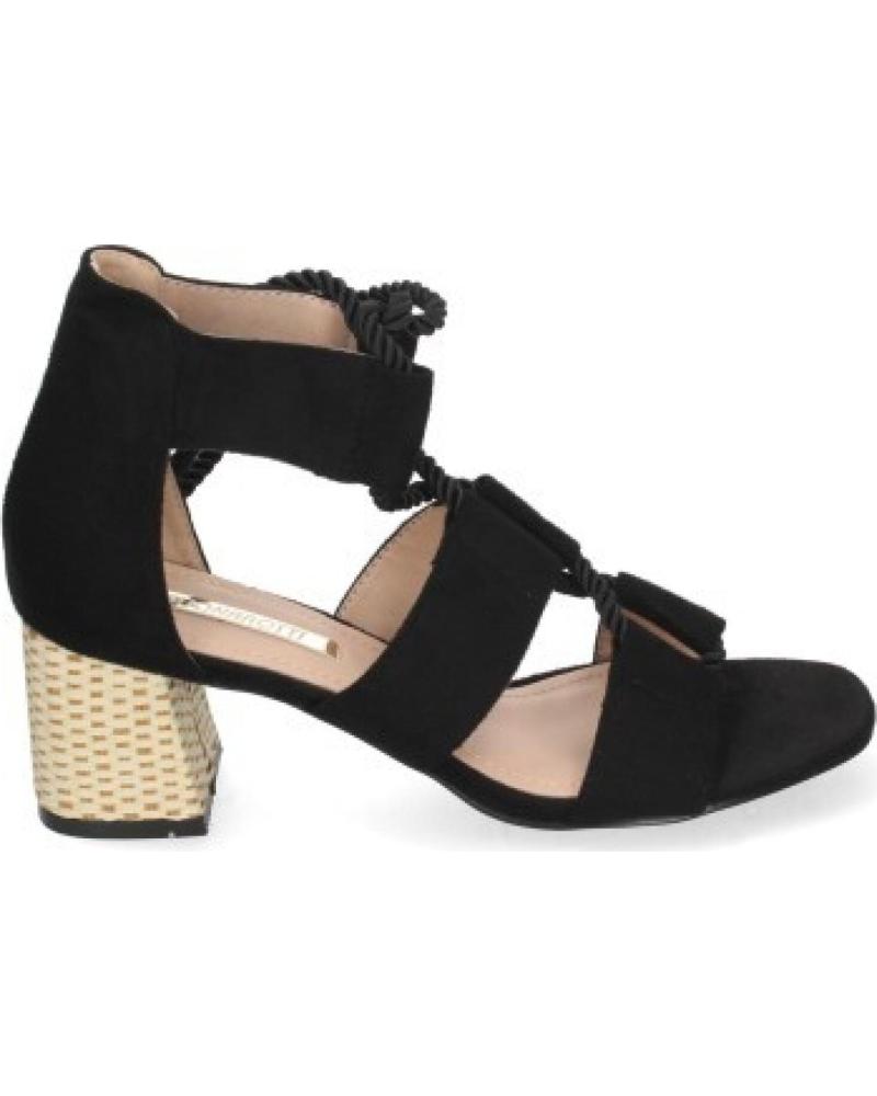 SANDALIAS DE VESTIR SPORT3PUNTO0 1CE-0240 NEGRAS CON TACÓN Y TIRAS VARIOS COLORES