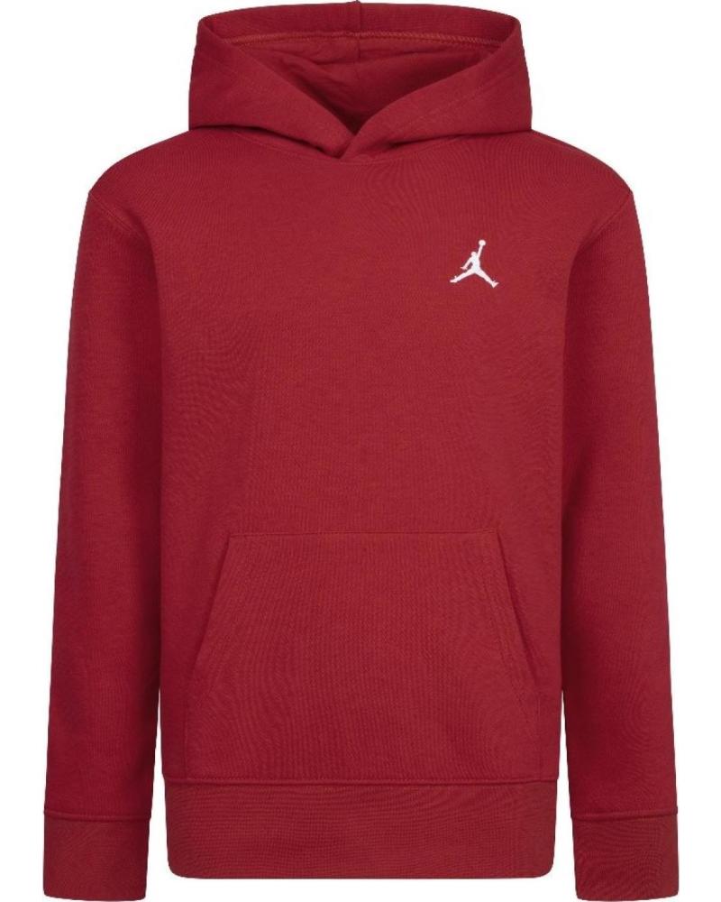 SUDADERA CON CAPUCHA NIKE BROOKLYN FLEECE PARA NIÑO ROJA ROJO