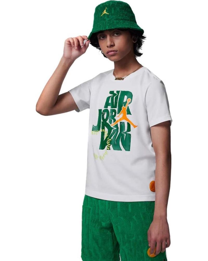 CAMISETA NIKE JORDAN DRI-FIT JDB FUEL UP COOL DOWN DROPS SS NIÑO BLANCO 95D150 BLANCO