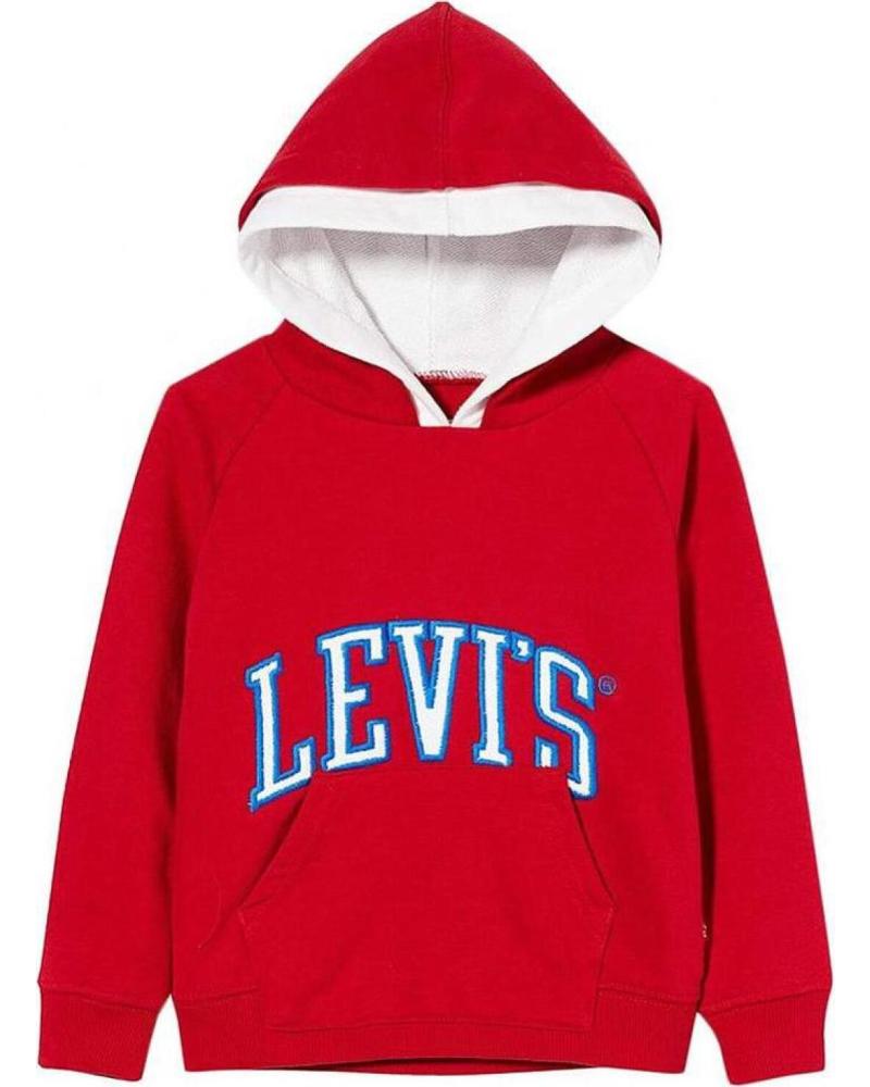SUDADERA LEVIS VARSITY PULLOVER 8EA990-R2F PARA NIÑO ROJO