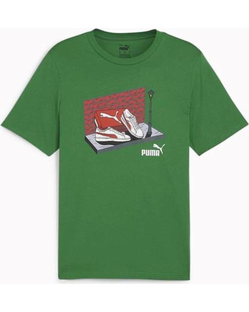 CAMISETA PUMA GRAPHIC SNEAKER BOX TEE 680175 VERDE