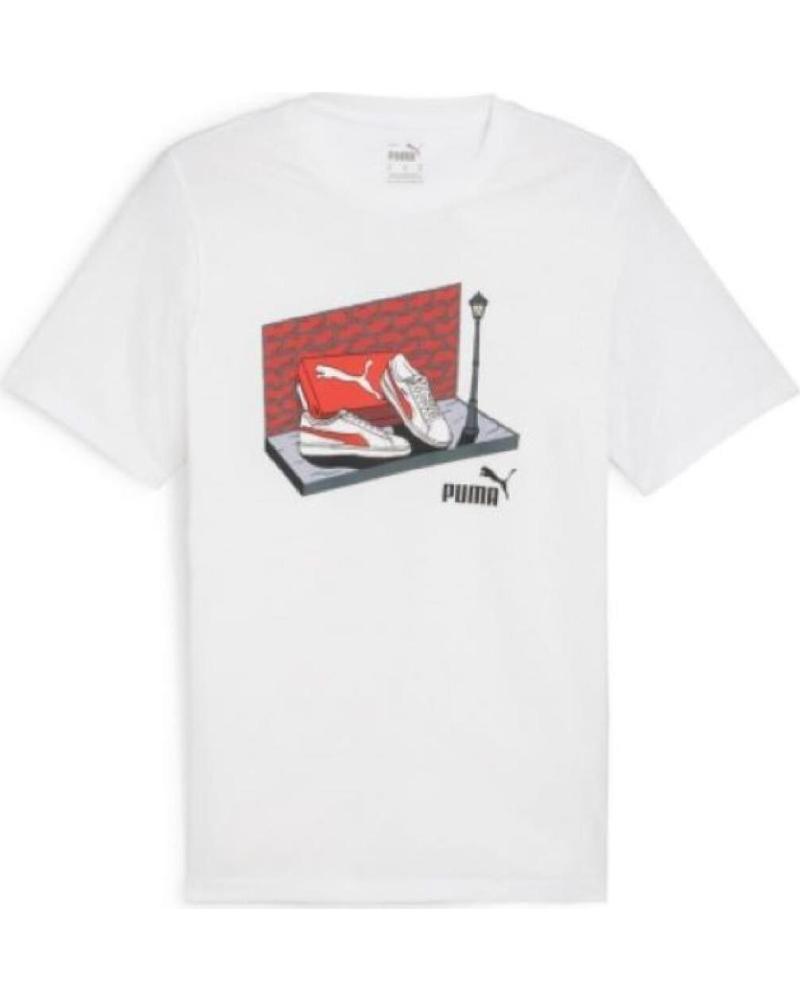 CAMISETA PUMA GRAPHIC SNEAKER BOX 680175 BLANCO