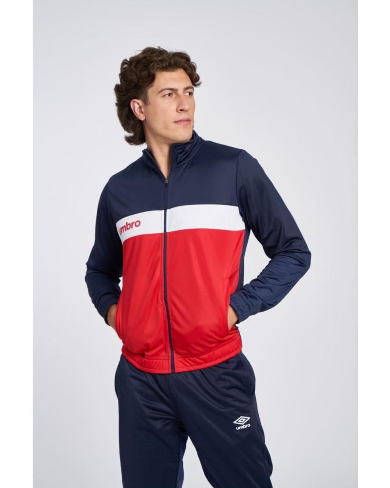 CHAQUETA DEPORTIVA UMBRO LKE FW 66214U MARINO/ROJO/BLANCO AZUL