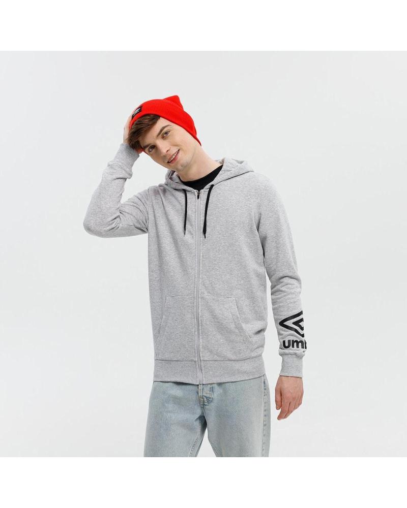 UMBRO SUDADERA CON CAPUCHA FW TERRACE ZIP HOODIE 66063U GRIS GRIS