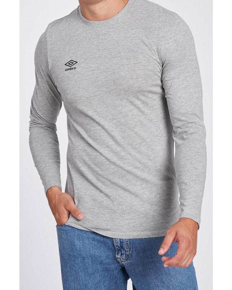UMBRO CAMISETA LS SMALL LOGO TEE HOMBRE MODELO 65775U GRIS GRIS
