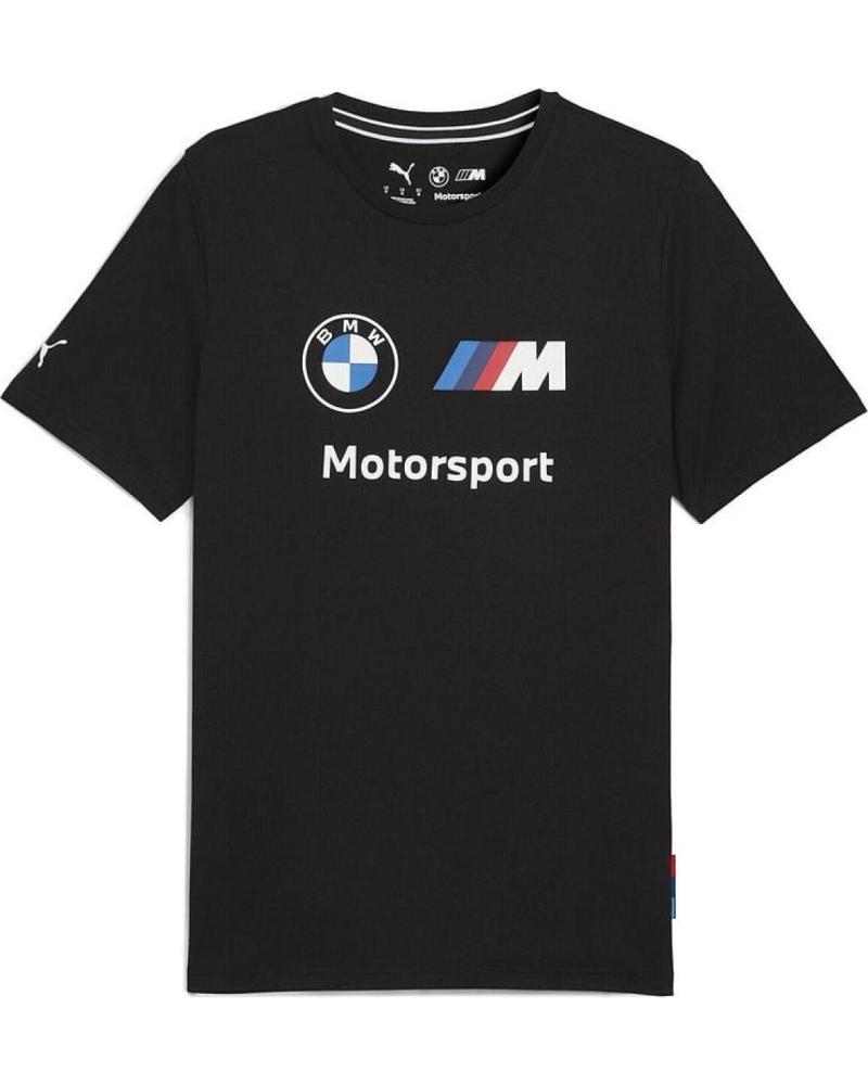 CAMISETA PUMA BMW MMS ESSENTIALS LOGO HOMBRE NEGRO