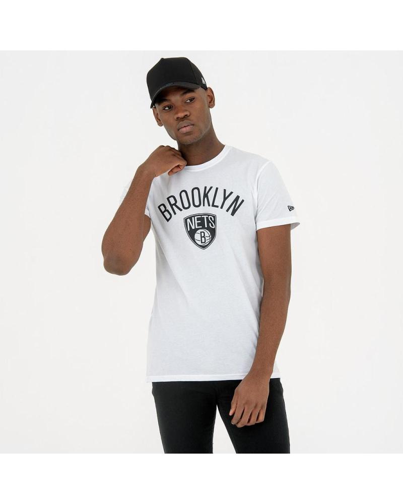 CAMISETA NEW ERA NBA BROOKLYN NETS REGULAR TEE HOMBRE BLANCA BLANCO