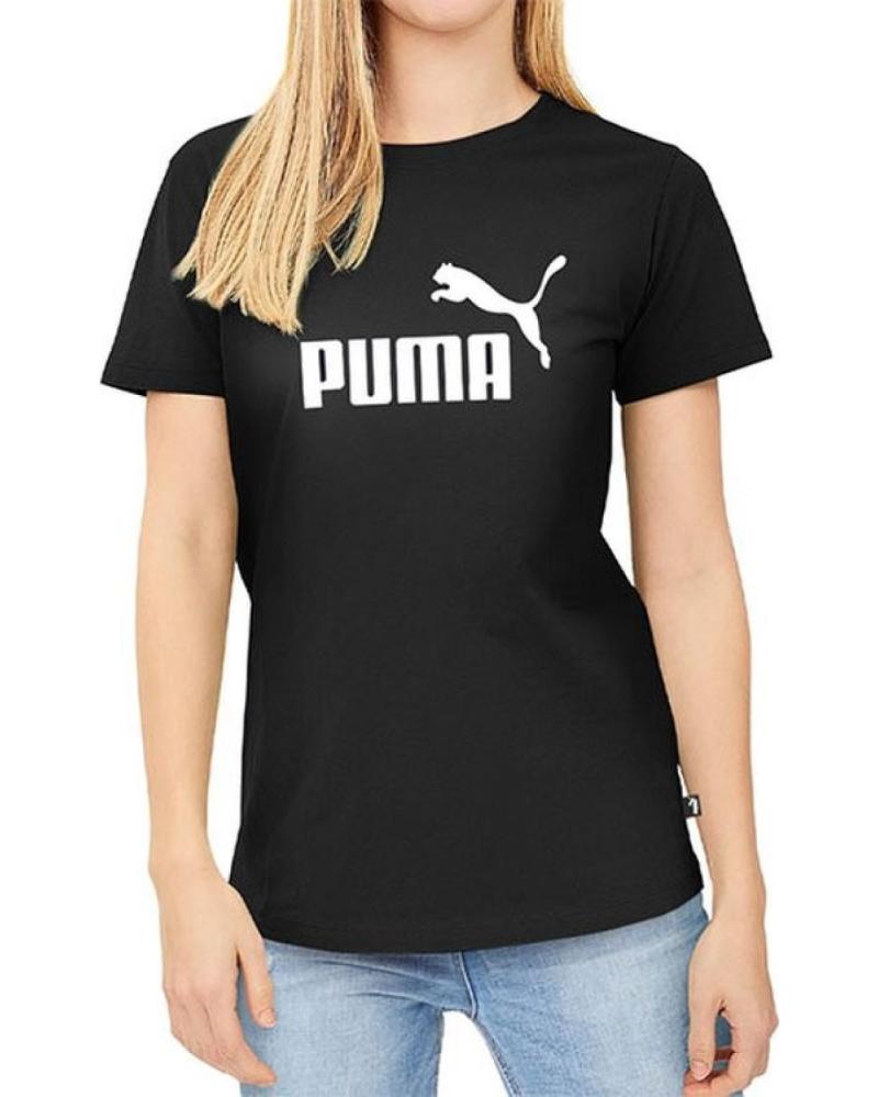 CAMISETA PUMA ESS LOGO TEE 586774 NEGRO
