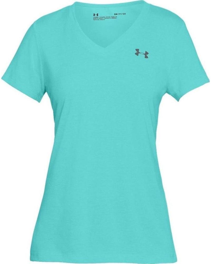 UNDER ARMOUR CAMISETA DEPORTIVA V-NECK 1289650 PARA MUJER VERDE