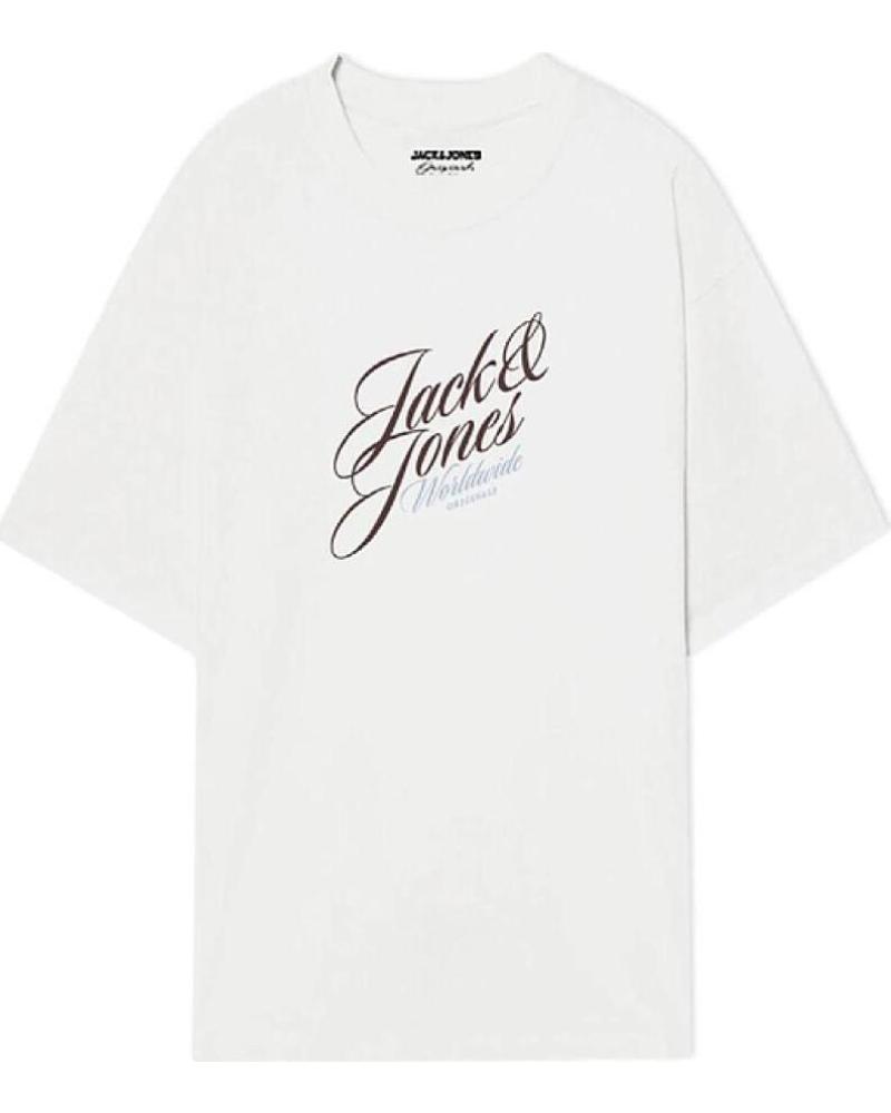 CAMISETA JACK & JONES JORINWOOD CREW NECK BLANCA BLANCO