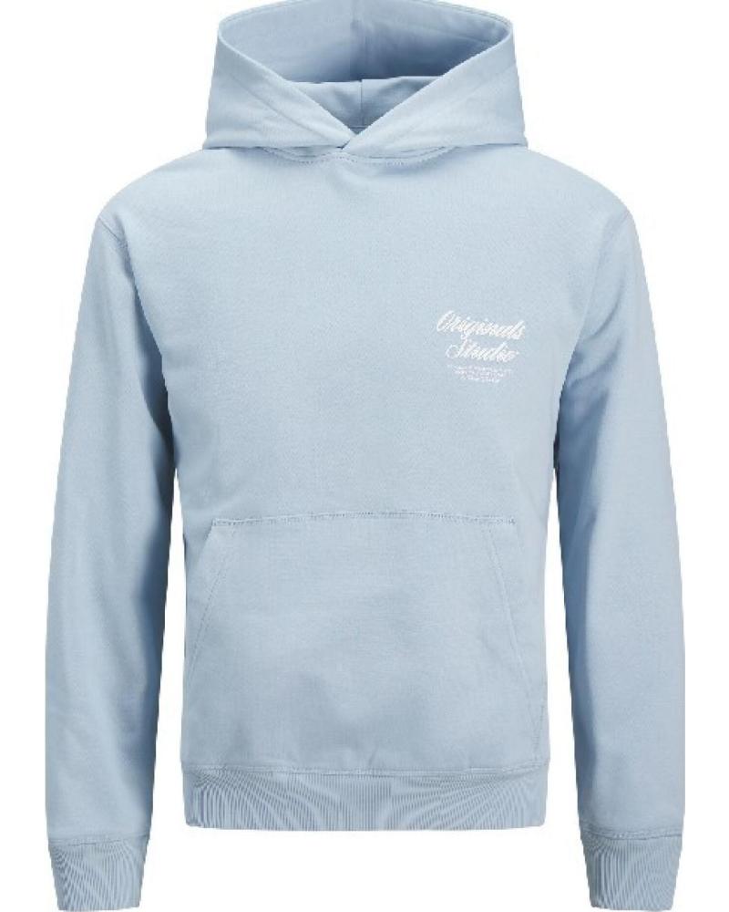 SUDADERA JACK & JONES JORNORREBRO TYPO BACK SWEAT HOOD SN 1228 AZUL AZUL