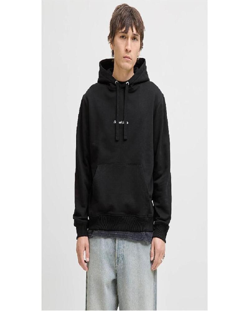 SUDADERA CON CAPUCHA JACK & JONES JORNORREBRO EMB SWEAT HOOD NOOS NEGRO NEGRO