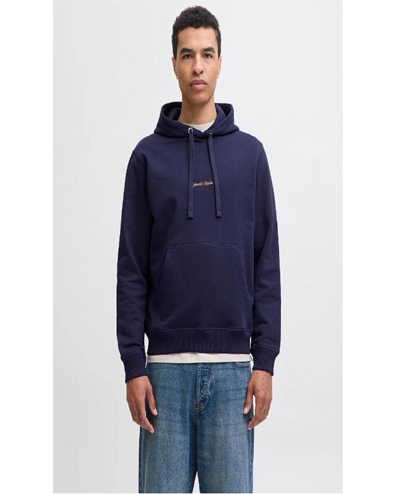 SUDADERA CON CAPUCHA JACK & JONES JORNORREBRO EMB SWEAT HOOD NOOS AZUL