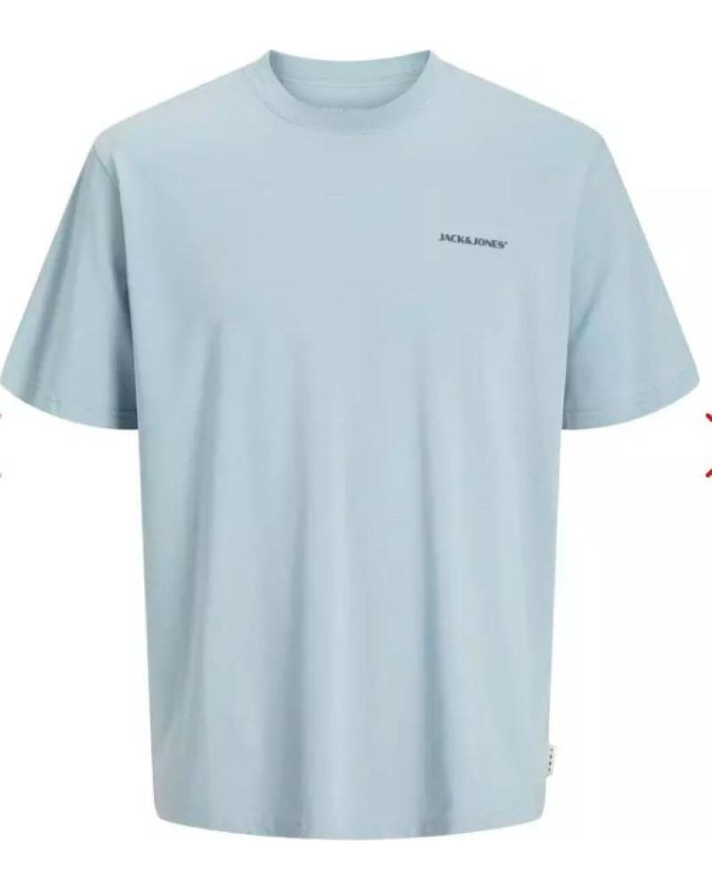 CAMISETA JACK AND JONES JCOPACER BACK PRINT TEE CON ESTAMPADO CIRCULAR AZUL AZUL