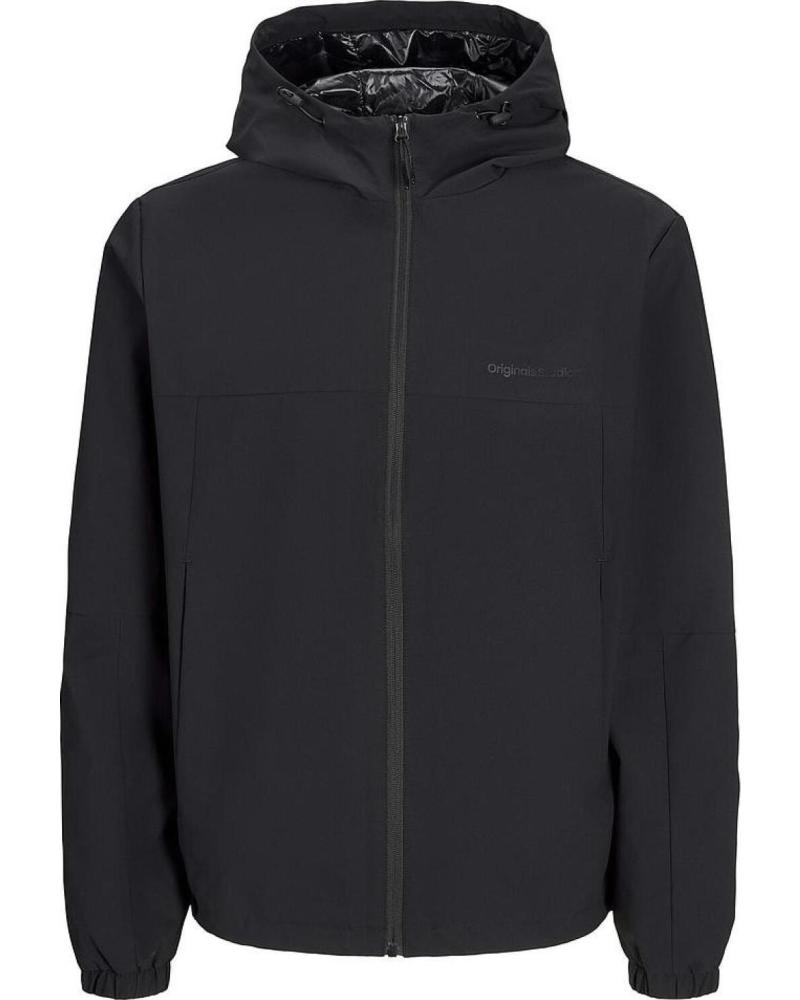 CHAQUETA CON CAPUCHA JACK & JONES JORVESTERBRO 12272898 NEGRA NEGRO