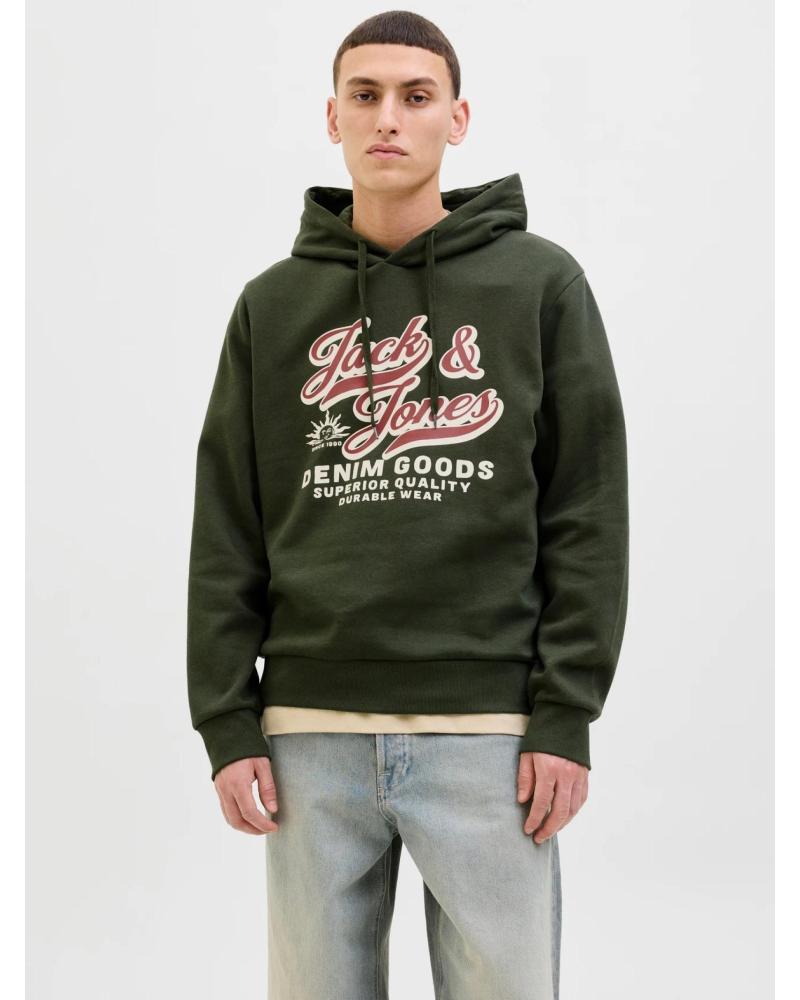 SUDADERA CON CAPUCHA JACK & JONES 12279649 PARA HOMBRE VERDE