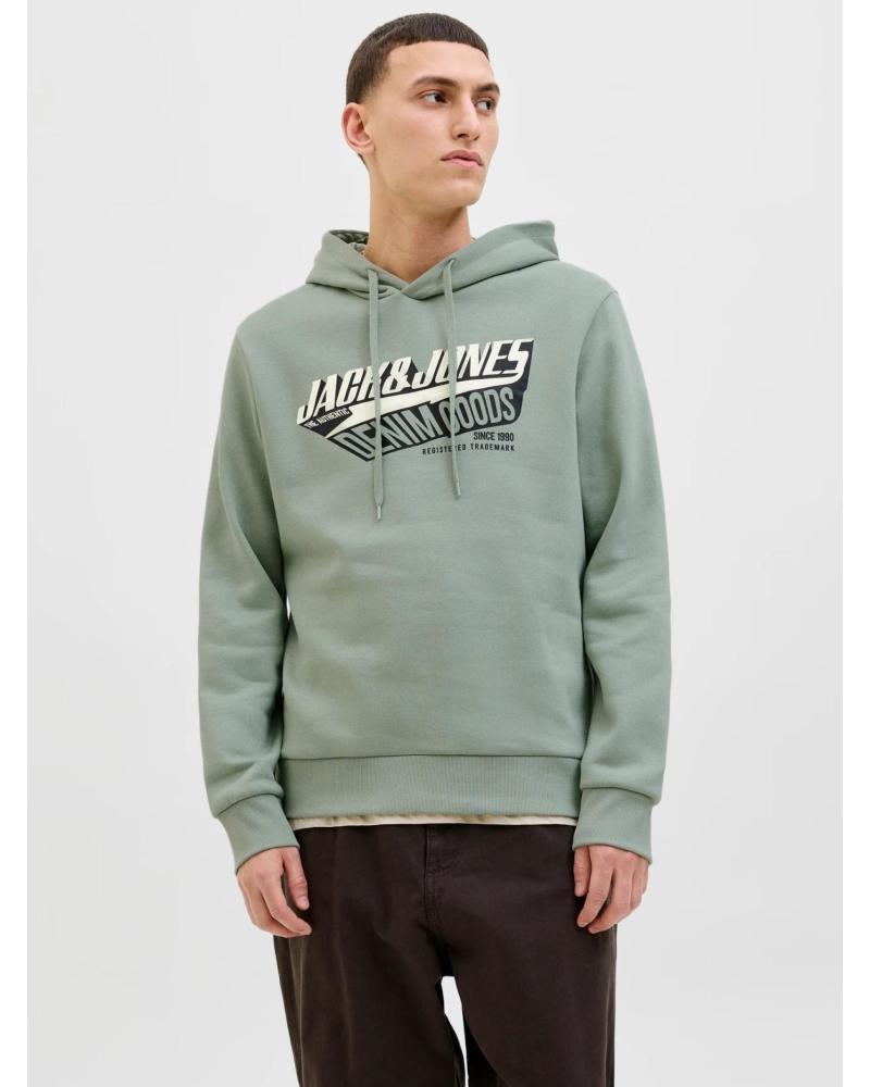 SUDADERA CON CAPUCHA JACK & JONES 12279649 PARA HOMBRE - VERDE VERDE