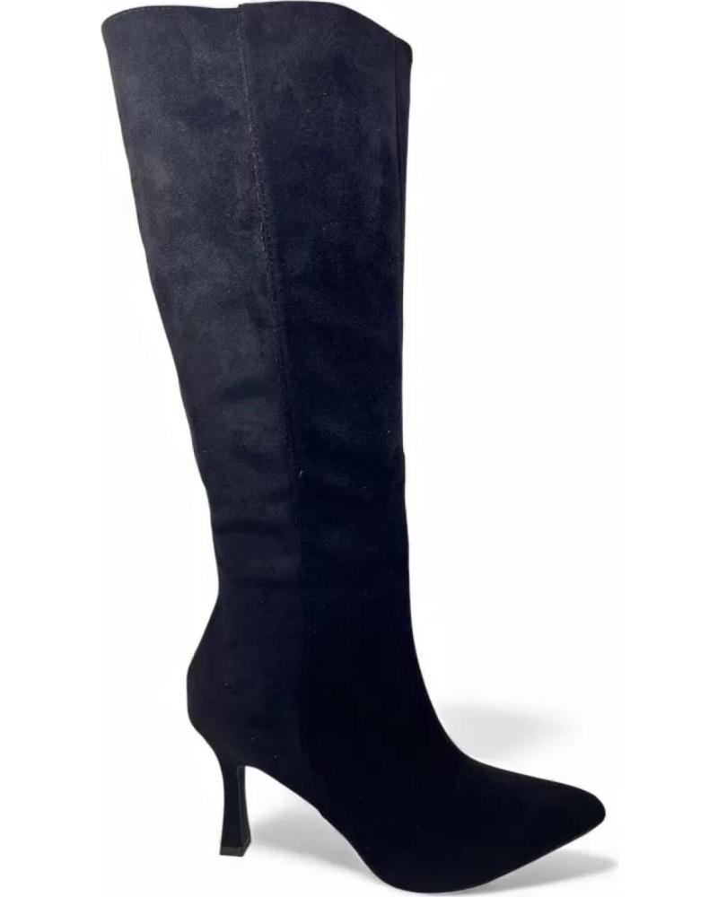 BOTAS DE TACÓN TIMBOS MUJER 132321 NEGRO NEGRO