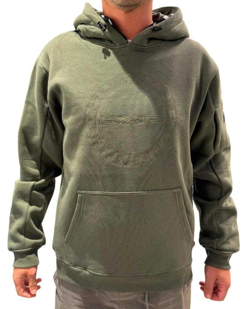 SUDADERA PROJECT X PARIS CON CAPUCHA HOMBRE VERDE VERDE