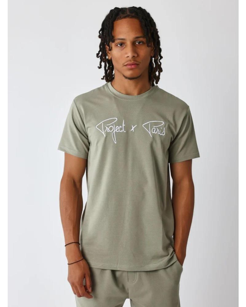 CAMISETA PROJECT X PARIS T-SHIRT 1910076 KH2W CON LOGO VERDE