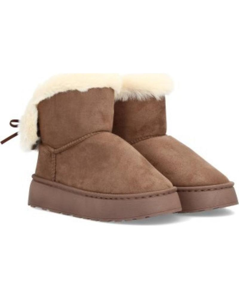 BOTAS DE MUJER SPORT3PUNTO0 YY-186 CON FORRO DE BORREGO Y LAZO DECORATIVO VARIOS COLORES