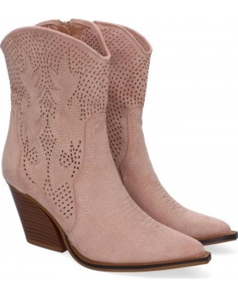 BOTAS SPORT3PUNTO0 A-5004 DE MUJER CON TACÓN CUADRADO Y ADORNOS VARIOS COLORES