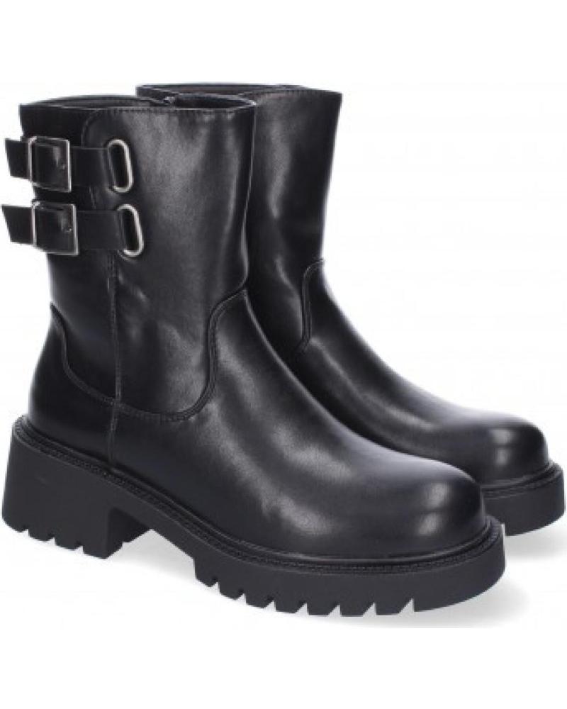 BOTAS MOTERAS MUJER SPORT3PUNTO0 DOBLE HEBILLA NEGRO VARIOS COLORES