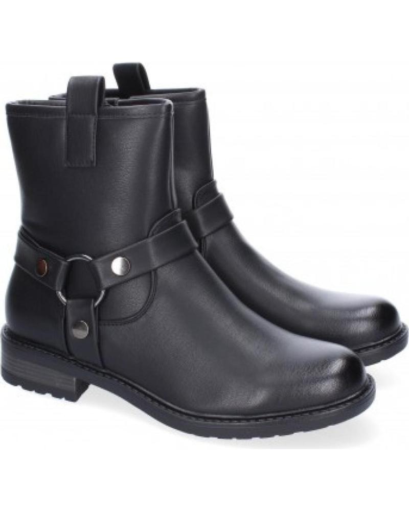 BOTAS MOTERAS DE PIEL SPORT3PUNTO0 YZ24-005 NEGRO CON ARO VARIOS COLORES