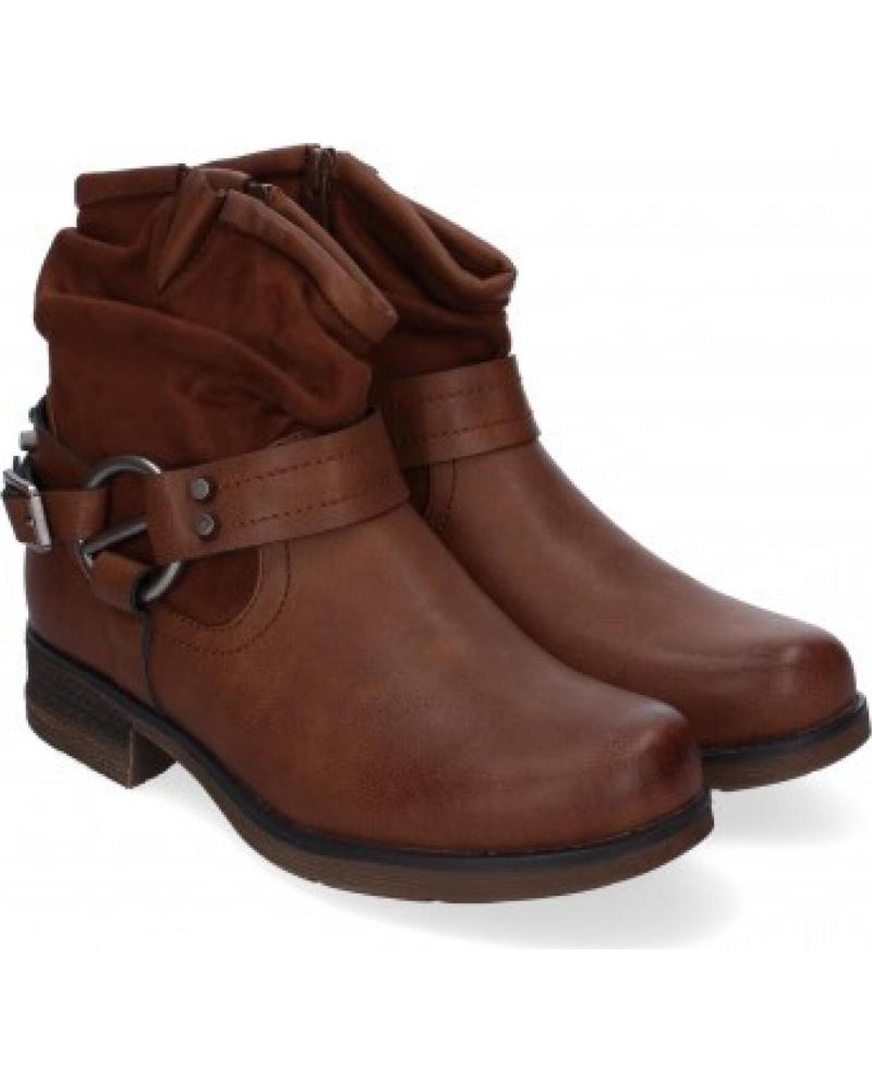 BOTAS DE MUJER SPORT3PUNTO0 F6615 PIEL ESTILO MOTERO VARIOS COLORES