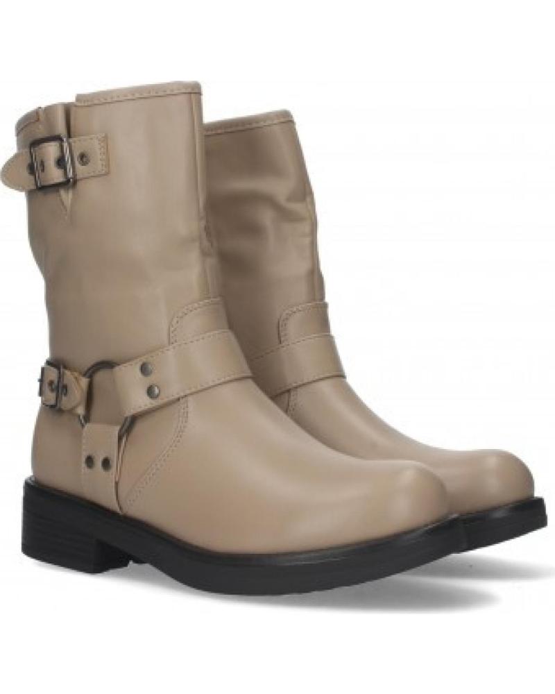 BOTAS MOTERAS SPORT3PUNTO0 YY-79 MUJER PIEL BEIGE VARIOS COLORES