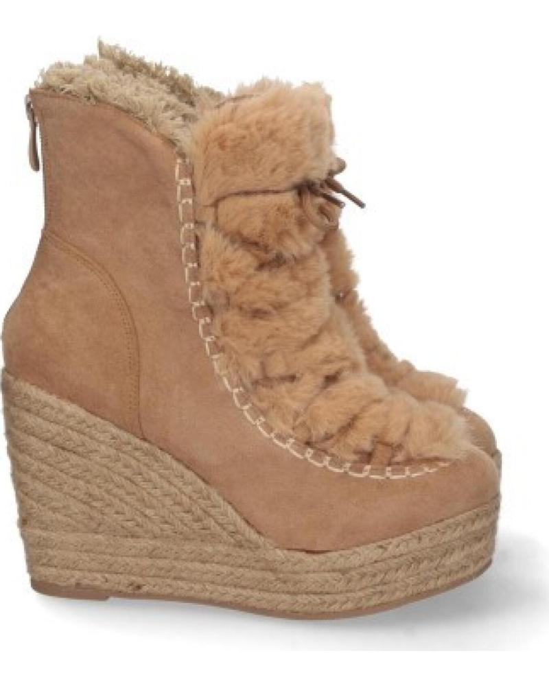BOTAS DE CUÑA MUJER SPORT3PUNTO0 YZ22-38-MARRON CON FORRO DE PELO VARIOS COLORES