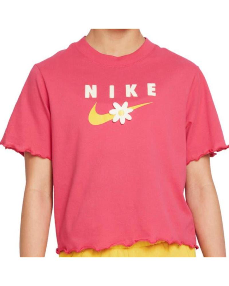 NIKE NSW TEE ENERGY BOXY FRILLY CAMISETA DEPORTIVA NIÑA ROSA ROSA