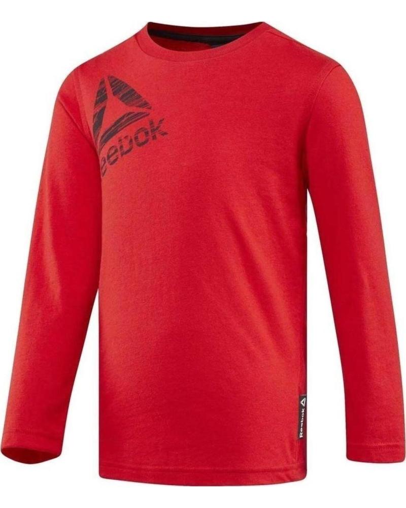 CAMISETA DEPORTIVA MANGA LARGA REEBOK NIÑO B ES LS TEE BQ5136 ROJO