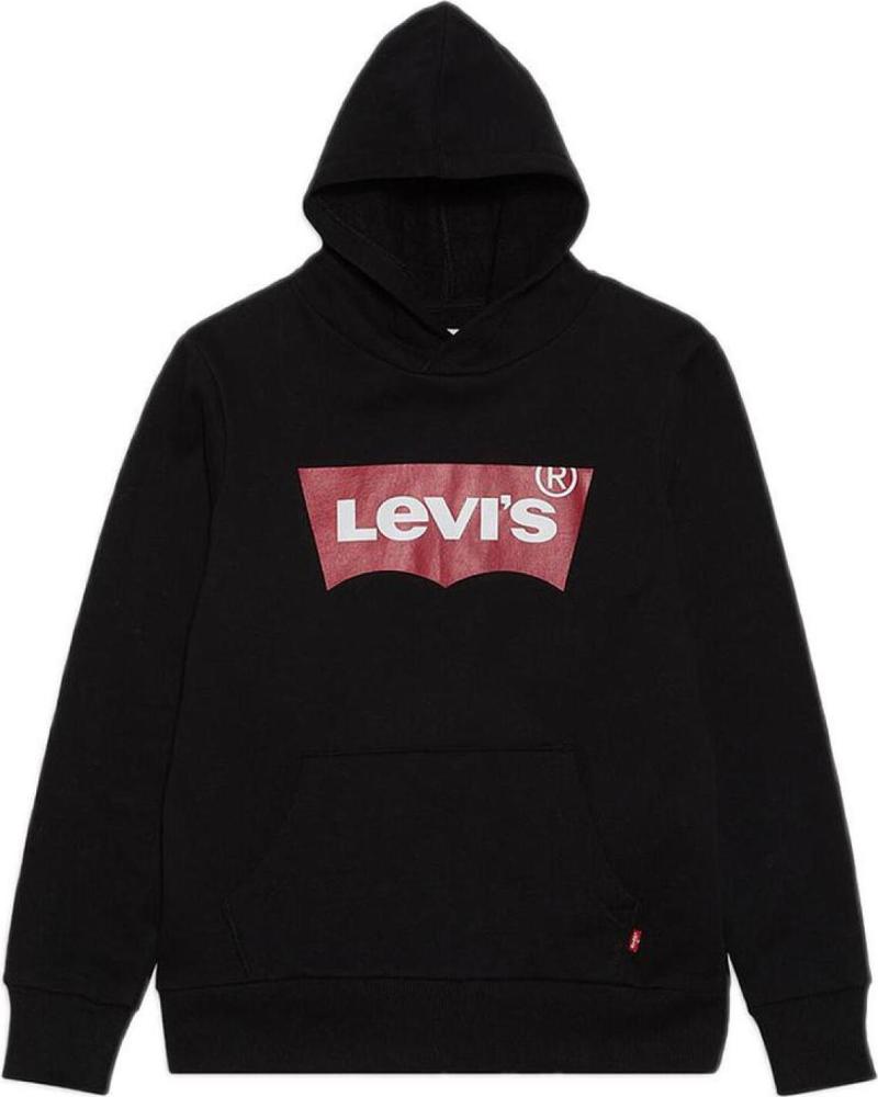SUDADERA CON CAPUCHA LEVI'S LOGO NIÑA NEGRO NEGRO