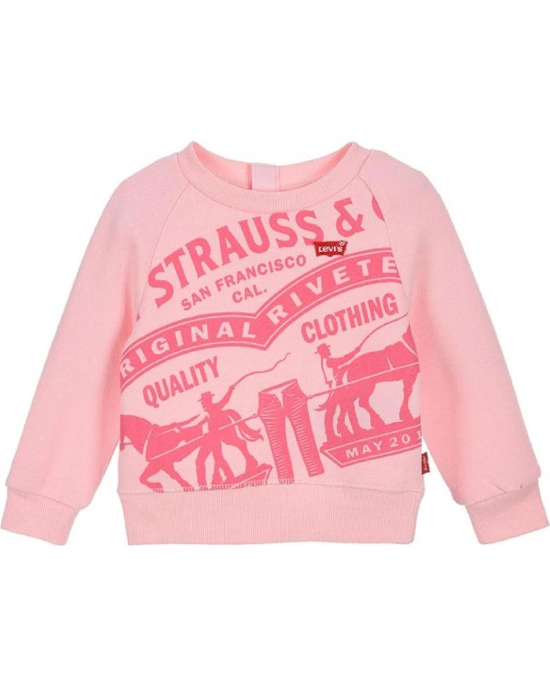 SUDADERA RAGLAN CREWNECK LEVIS 1EB185-ACA NIÑA ROSA