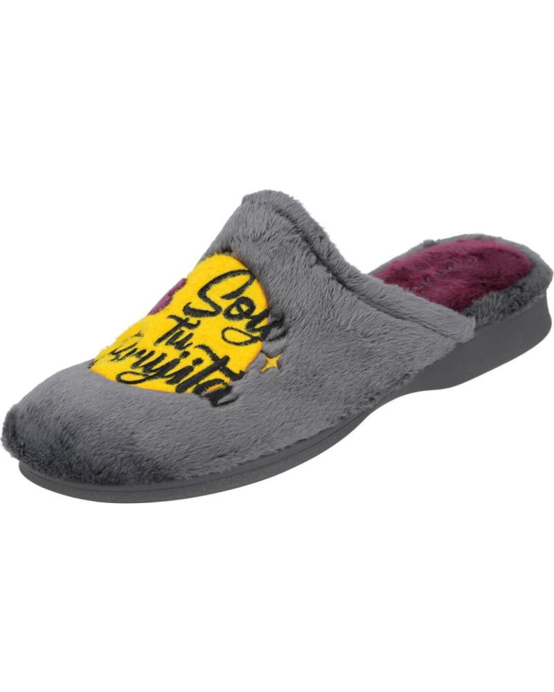 GARZON ZAPATILLAS DE CASA 2808-275 MUJER GRIS