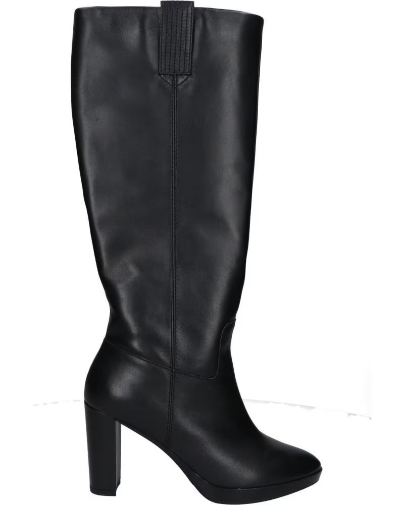 Botas Geox D Walk Pleasure Altas Tacón Mujer Negro C9999 Black
