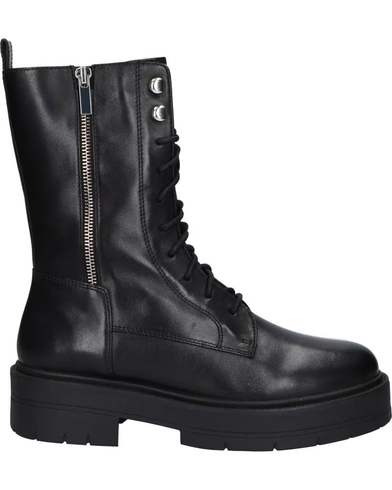 Geox D Spherica EC7 Botas de Cuero para Mujer C9999 Black