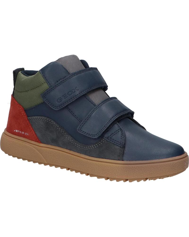 BOTAS GEOX THELEVEN BOY B ABX CIERRE VELCRO NIÑO MARINO-GRIS OSCURO C0718 NAVY-DARK GREY