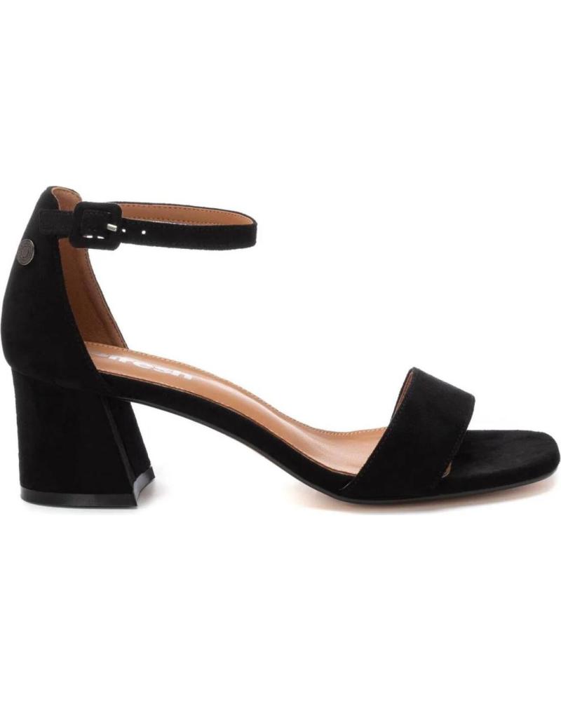 SANDALIAS DE MUJER REFRESH MODELO 172584 CON TIRA AL TOBILLO NEGRO