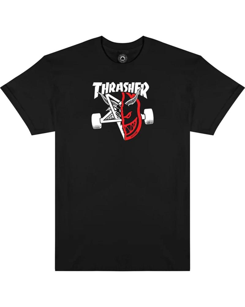 CAMISETA THRASHER X SPITFIRE THRASH BURN NEGRA NAN