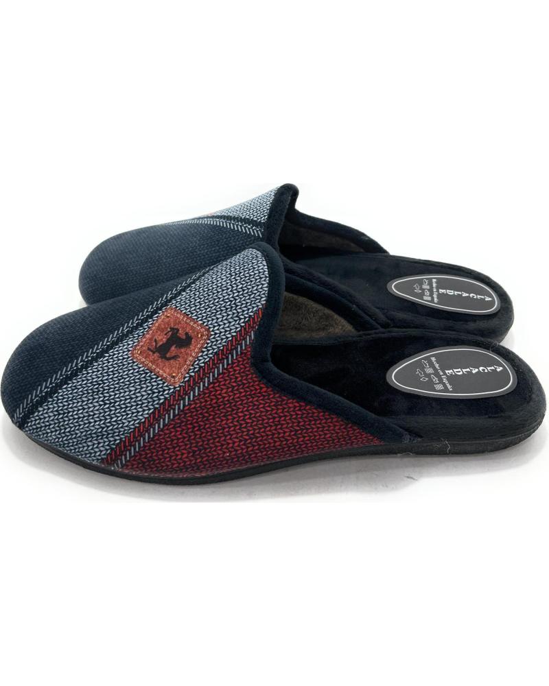 ZAPATILLAS DE CASA CONFORTABLES HOMBRE ALCALDE RELAX NEGRO NEGRO