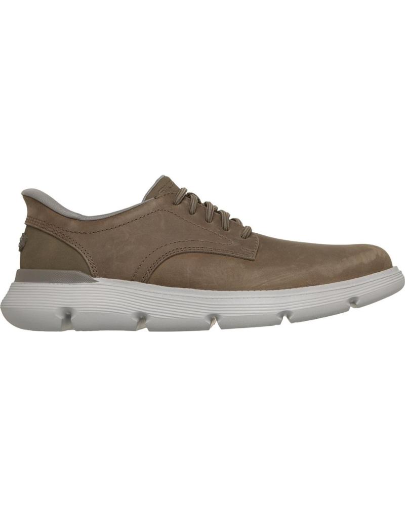 SKECHERS SLIP-INS GARZA DURAN ZAPATILLAS CASUAL HOMBRE TAUPE TAUPE
