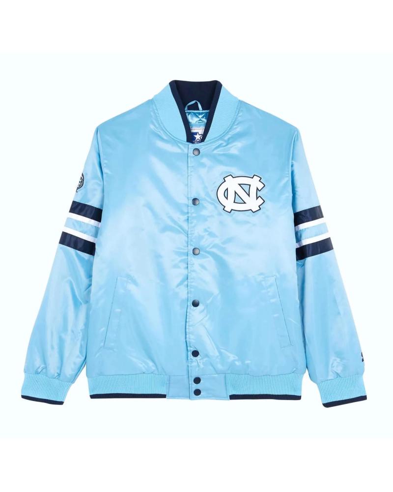 CHAQUETA BOMBER SATINADA STARTER NORTH CAROLINA NCAA PARA HOMBRE 0