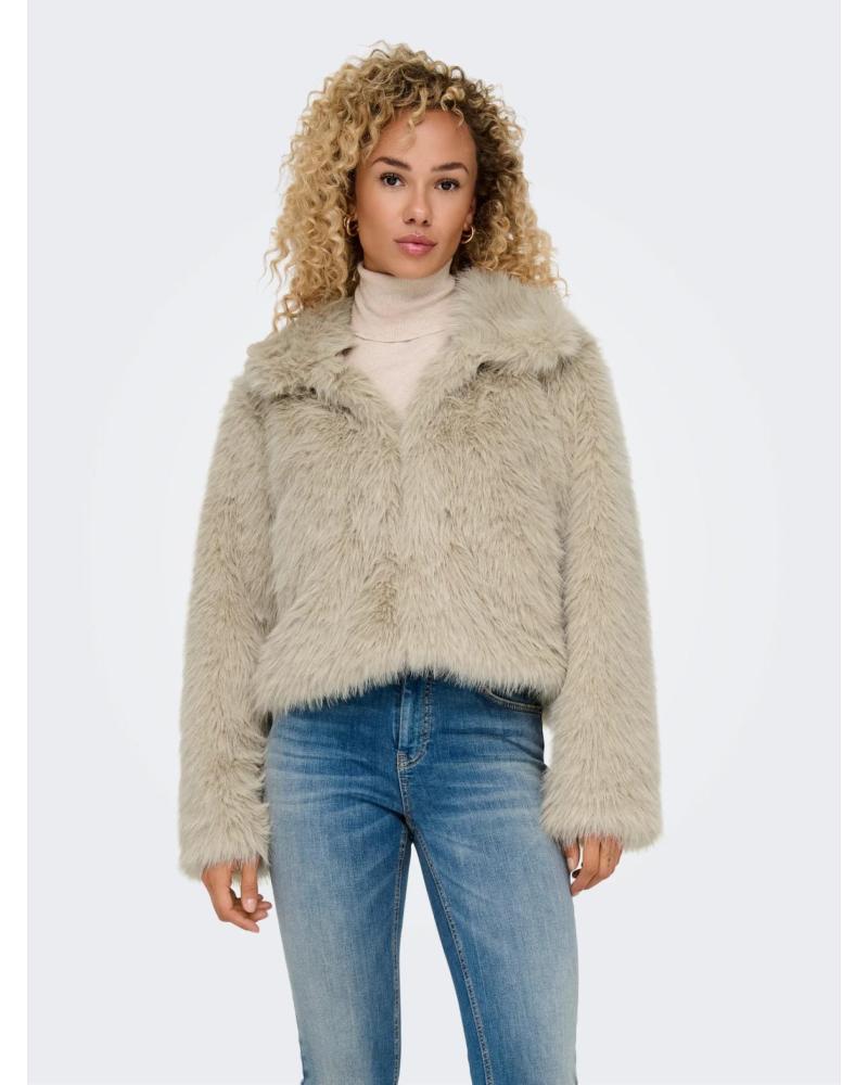 CHAQUETA DE PELO ONLY 15322406 PARA MUJER BEIG CLARO