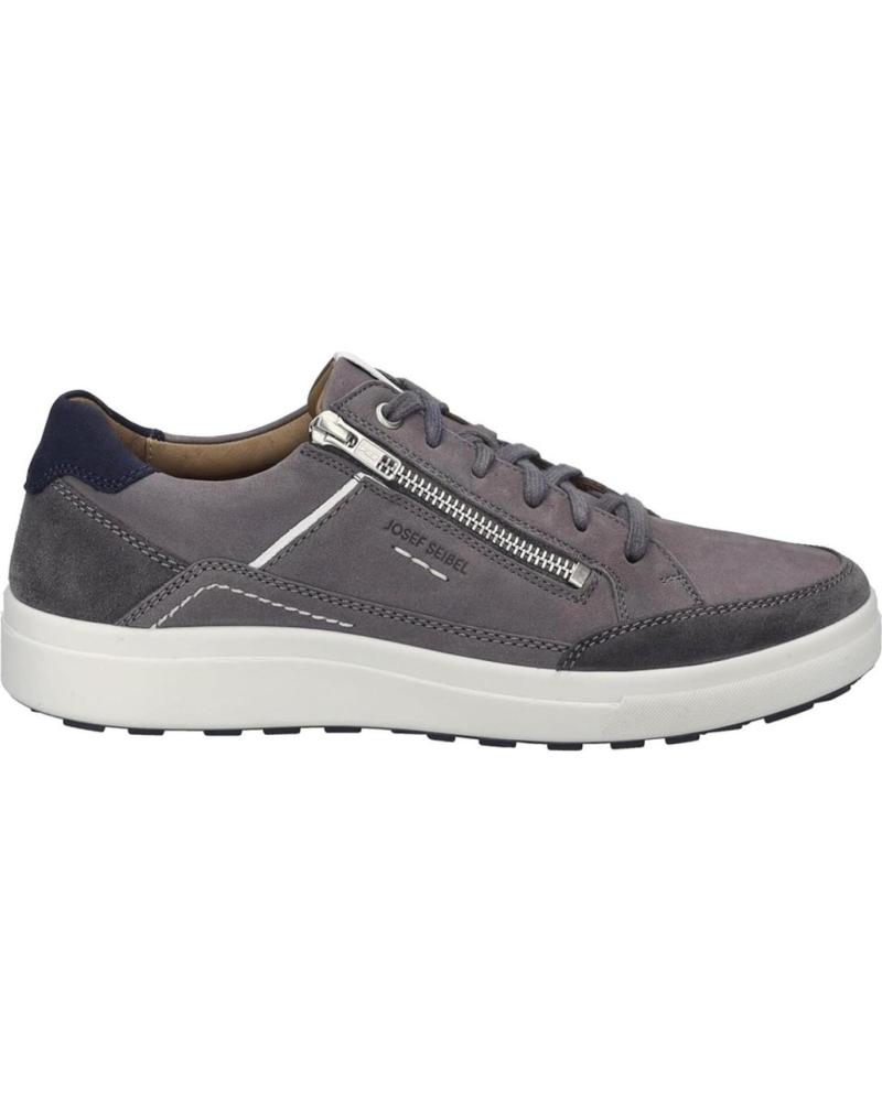 ZAPATILLAS CASUAL JOSEP SEIBEL MADDOX-07 DE NUBUCK PARA HOMBRE GRIS